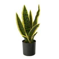 Nearly Natural 14in. Sansevieria Plastic Artificial Plant, Green
