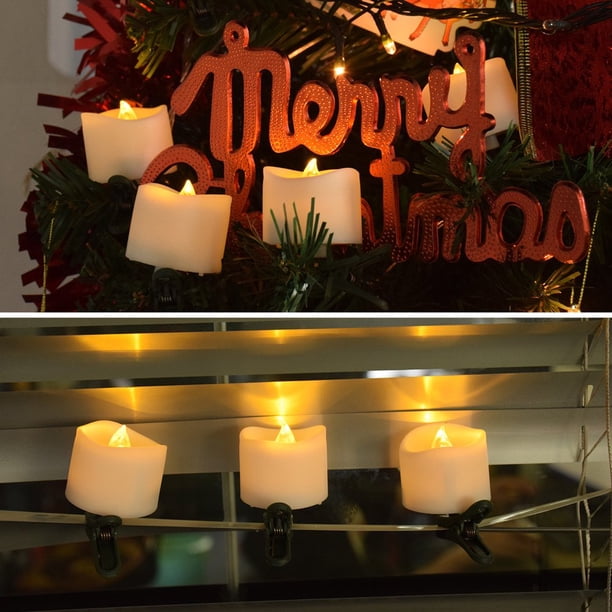Lot De 6 Bougies LED Sans Flamme 25cm Avec Télécommande Et Minuterie - Ambiance Romantique