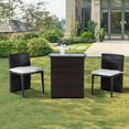 thumbnail image 1 of Outsunny Ensemble de bistro rotin extérieur 3pcs, 1 of 9