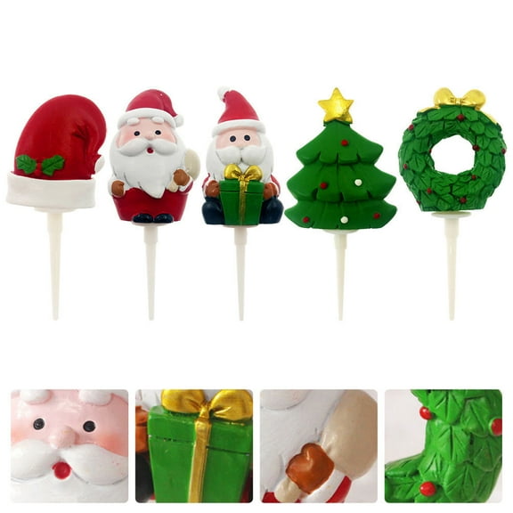 PAMINGONO Cake Topper Kit Assorted Color 5Pcs 1.38X1.81X0.79In