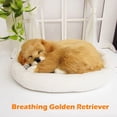thumbnail image 3 of Realistic Sleeping Plush Breathing Dog Furry Dog With Mat Creative Animals Decor Stuffed Animal Doll, 3 of 5