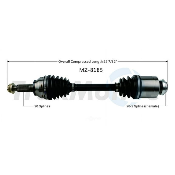 CV Axle Shaft Fits select: 2012-2015 MAZDA 5