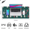 thumbnail image 5 of Long Mouse Pads for Desk,Dark Green Christmas Tree Pattern Desk Mats on Top Of Desks, Desk Mouse Pad Extra Large with 3mm Non-Slip Base and Stitched Edge for Gaming,Office,Work,Home 35.4x15.7in, 5 of 5