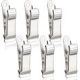 thumbnail image 1 of Qucyy Metal Mini Clamps Mini Spring Clamp Crocodile Alligator Clips Alligator Clamps 1/2 Inch Wide Crocodile Clamps for Work, smooth jaw, 5/16 inch capacity (Silver,20 Pcs) Silver Small, 1 of 5