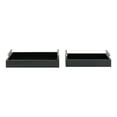 thumbnail image 3 of Kate and Laurel Lipton Modern Tray Set, Set of 2, Black and Silver, Glam Decorative Trays for Storage and Display, 3 of 8