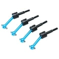 thumbnail image 3 of 4 Uds eje de transmisión Universal de Metal CVD 70mm para Tamiya TT02 1/10 RC piezas de actualización de coche azul, 3 of 8