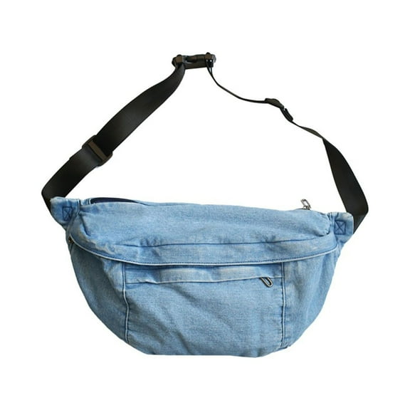 Dengmore Denim Shoulder Bag For Women Men Tote Bag Casual Bag Retro Crossbody Bag Large Capacity Purse