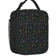 Bowling Outline Design Bowling Ball Pins Thermal Insulated Lunch Bags