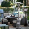 Garden Outdoor Patio Heater Propane Standing LP Gas Steel w/accessories New Silver Gray