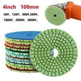 thumbnail image 3 of Lefu 1PC 4 Inch 100mm Wet Diamond Polishing Pads Tool For Granite Marble Concrete, 3 of 8