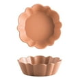 thumbnail image 1 of Qeeadeea Small Round Baking Dish Set Of 2, Colorful Ceramic Pie Pan, Round Pie Dish, Morandi Color Tableware-pink-15x15x4.5cm, 400ml, 1 of 7
