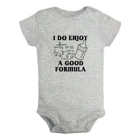 

I Do Enjoy A Good Formula Funny Rompers For Babies Newborn Baby Unisex Bodysuits Infant Jumpsuits Toddler 0-12 Months Kids One-Piece Oufits (Gray 12-18 Months)