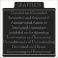 thumbnail image 2 of Homawoo, Richard 26x26 Black Ornate Wood Framed with Double Matting Museum Art Print Titled - Gratitude Word Art-1, 2 of 4