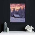 thumbnail image 4 of ARISTURING Stunning Sunset on A Snow Covered Landscape Pine Trees And Forest Scenery Wall Art Decoration Poster Decorative Painting Canvas Wall Art Living Room Posters Bedroom Painting, 4 of 4