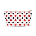 thumbnail image 2 of Red Black Polka Dots  Makeup Bag Cosmetic Bag-Accessory Pouch Makeup, 2 of 3