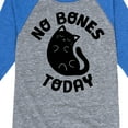 thumbnail image 3 of No Bones Today Melty Cat  - Toddler And Youth Raglan Graphic T-Shirt, 3 of 5