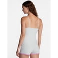 thumbnail image 3 of No Boundaries Sleep Lace Romper, Women's XXS-3X, Platinum Silver Heather, 3 of 5