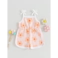 thumbnail image 2 of Bagilaanoe Newborn Baby Girls One-pieces Flower Print Sleeveless Jumpsuit 6M 12M 18M 24M 3T 4T Kids Romper Casual Clothing, 2 of 8