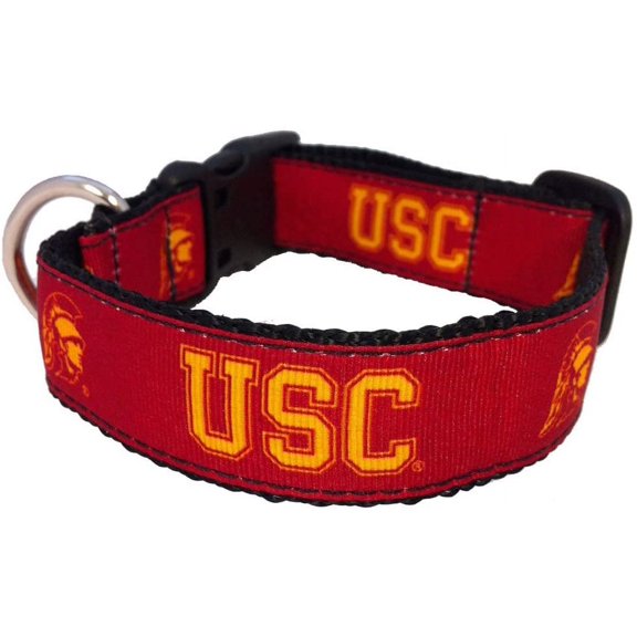 Brand New USC Pet Dog Collar(X-Small), Official Trojans Logo/ Colors