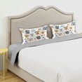 thumbnail image 5 of Haosy Satin Pillowcase for Hair and Skin Standard Cooling Silk Pillow Case with Envelope Closure Cartoon Dog and Paw 20"x26", 5 of 9