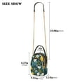 thumbnail image 2 of FORMRS Crossbody Bag for Women Quilted Travel Shoulder Cell Phone Purse with Chain Strap Handbag, Green Lemon Leaves, 2 of 7