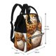 thumbnail image 2 of Easygdp Cartoon Cheetah With Attitude para Bolsa de Bebé de Gran Capacidad con Múltiples Bolsillos, Bolsa de Pañales para Padres, Bolsa de Viaje Organizada y Elegante, 2 of 6