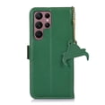 thumbnail image 3 of Tarise for Samsung Galaxy S22 Ultra Case 6.8 inch, Genuine Leather Card Holder RFID Blocking Shockproof Kickstand Luxury Business Case Cover Compatible with Samsung S22 Ultra 5G for Men Women, Green, 3 of 9