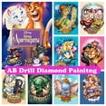 thumbnail image 2 of Pintura de diamantes de dibujos animados de Disney 5D, mosaico artesanal AB, Alice Yoda, bordado completo, cuadrado, redondo, punto de cruz, imagen, decoración del hogar, regalo, 2 of 4