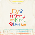 thumbnail image 4 of Inktastic Grammy and Pappy Love Me Girls Baby Dress, 4 of 5