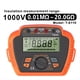 thumbnail image 2 of Comprobador de Resistencia de Aislamiento de 1000 V, Megóhmetro Digital, Máx. 20 GΩ, Medición de Baja Relación de Absorción de Resistencia., 2 of 5