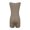 thumbnail image 3 of Womens Short Jumpsuit Clearance Solid Sports Casual Leisure Slimming Coverall Bodysuit Onepiece Leotard Girls Jean Shorts Dress Pants Sequin Bodysuit for Women,Brown,Xl, 3 of 7