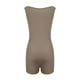 thumbnail image 3 of Monos Para Mujer Color Sólido Casual Punto Acanalado Cuello en V Camiseta Sin Mangas Sin Mangas Slim Fit Pantalones Cortos Deportivos Mono Odeerbi ODB147597, 3 of 7