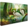 thumbnail image 2 of Trademark Fine Art "Two Herons" Canvas Art by Victor Giton, 2 of 3