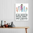 thumbnail image 4 of Y081 He Will Cover You With His Feathers Inspirational Canvas Wall Art,Bible Verses Christian Art Canvas Prints Framed Wall Art Ready to Hang For Bedroom Office Livingroom Farmhouse Wall Decor, 4 of 6