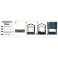 thumbnail image 6 of TURBRO Elevated Heated Cat House, Insulated, Weatherproof Shelter for Feral and Outdoor Cats, Self-Adhesive Door Flaps, Heating Pad Bed with 14.7ft Anti-Bite Cord, UL Test Passed, Blue, 6 of 10