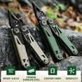 thumbnail image 2 of Multitool, 15-in-1 Multi Tool Pocket Knife with Sheath, Stainless Steel EDC Multitool Pliers for Men, All-in-One Tools for Camping, Fishing, Survival, 2 of 8