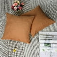 thumbnail image 5 of PiccoCasa 18" x 18" Cotton Linen Throw Pillowcases Set of 2, Orange, 5 of 8