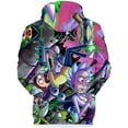 thumbnail image 2 of Sudaderas con capucha de Rick y Morty para hombre Sudadera con capucha con estampado de patrón 3D unisex Adepaton CJWUS-6925, 2 of 3