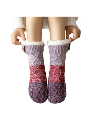 Wool Slipper Socks Womens