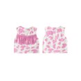 thumbnail image 4 of Svuitmsl Toddler Girl Vest Cow Pattern Tassel Sleeveless Boho Western Cowgirl Jacket, 4 of 8