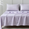 thumbnail image 6 of Jessy Home Bed Sheets Set 4 Piece Queen/Full Sheet Set Light Purple Microfiber Fitted Sheet, Flat Sheet & 2 Pillowcases Bedding Set, 6 of 10