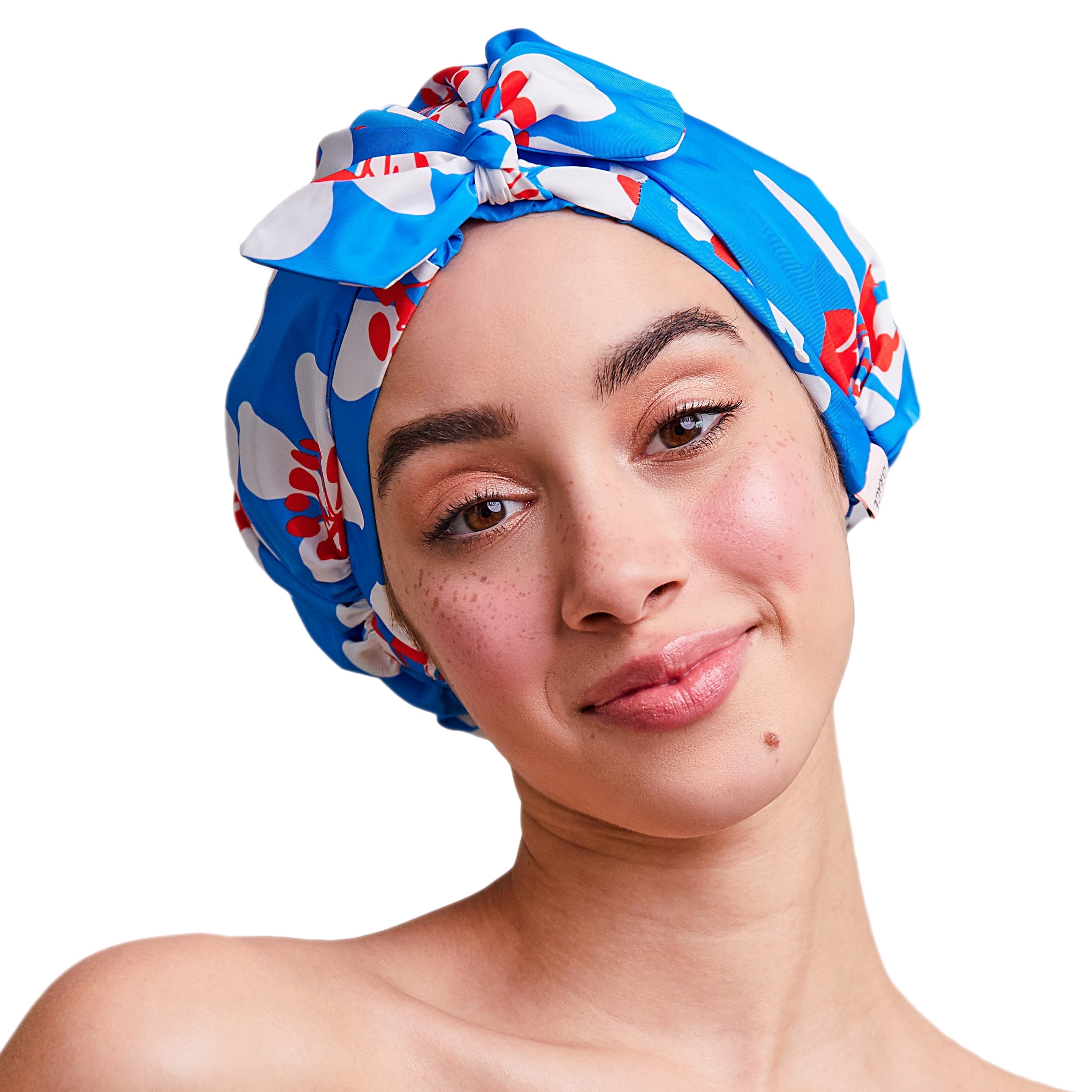 GRACE & COMPANY Luxury Shower Cap For Women - 100% Waterproof, Reusable, Washable & Breathable Shower Caps - Gramercy