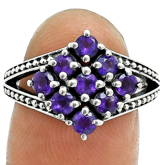 Natural African Amethyst 925 Sterling Silver Ring s.6 Jewelry R-1018 AGR1028_A_6