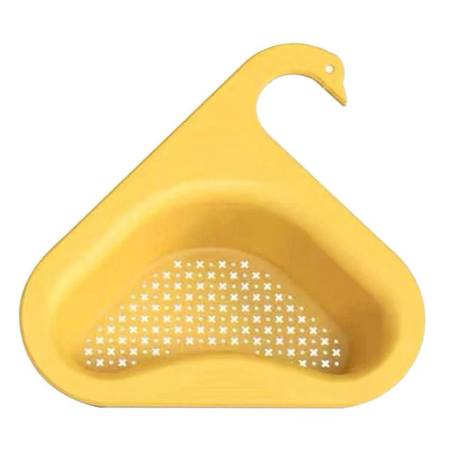 Wdftyju Cesta coladora para fregadero Filtro colgante triangular Estante de almacenamiento para fregadero (Amarillo) Wdftyju 6dp4eh9wa6px0ae8