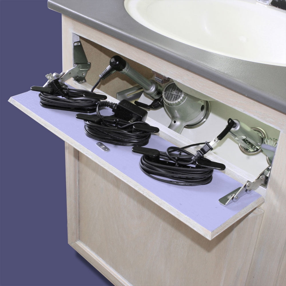 Curling Iron, Flat Iron, Hair Dryer Holder VVS+ White