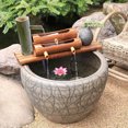 thumbnail image 3 of TAILTOSS Garden Fountains Outdoor Bamboo Water Fountains with Water Recycling Function 2Pcs, 3 of 8