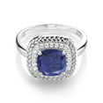thumbnail image 2 of Gem Stone King 2.00 Ct Cushion Blue Lapis 925 Sterling Silver Ring, 2 of 4