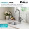 thumbnail image 4 of KRAUS Fairlane 15” Undermount Single Bowl 18-Gauge Stainless Steel Kitchen Bar Sink, 4 of 7