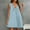 Light Blue, variant on Blmnix Plain Women's Formal Dresses Casual Work Tank Mini Sleeveless V-Neck Comfy Dresses