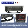 thumbnail image 5 of POCASSY 3 Piece Patio Set Outdoor Wicker Glider Rocking and Swivel Chairs with Cushions, 5 of 12